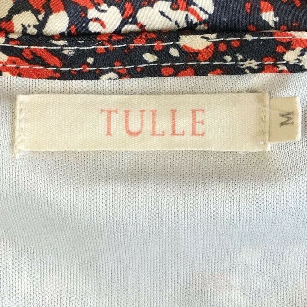 Tulle Anthropologie Sheath Dress Ruffle Hem Sz M - Picture 6 of 8